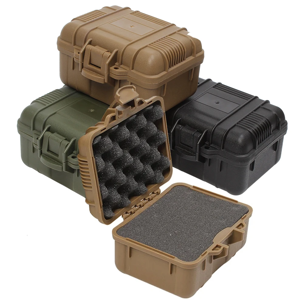 

Collectible Shockproof Storage Portable Outdoo Box Sealed Equipment Plastic Instrument Toolbox Organizer Case Case Safety