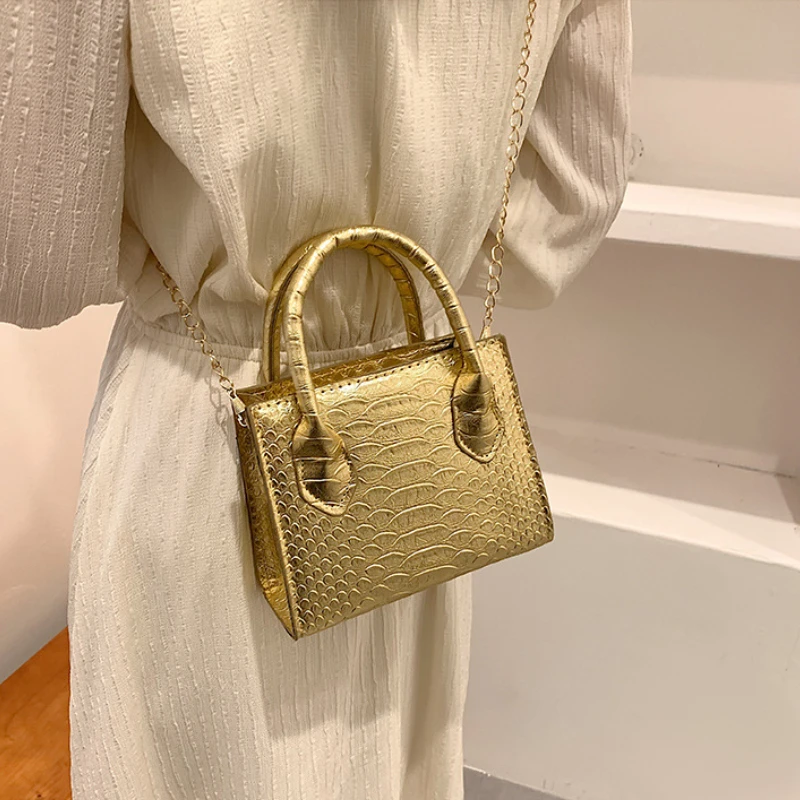 

Сумка-мессенджер женская из экокожи, модный миниатюрный саквояж на плечо, однотонный тоут для покупок с ручками для телефона