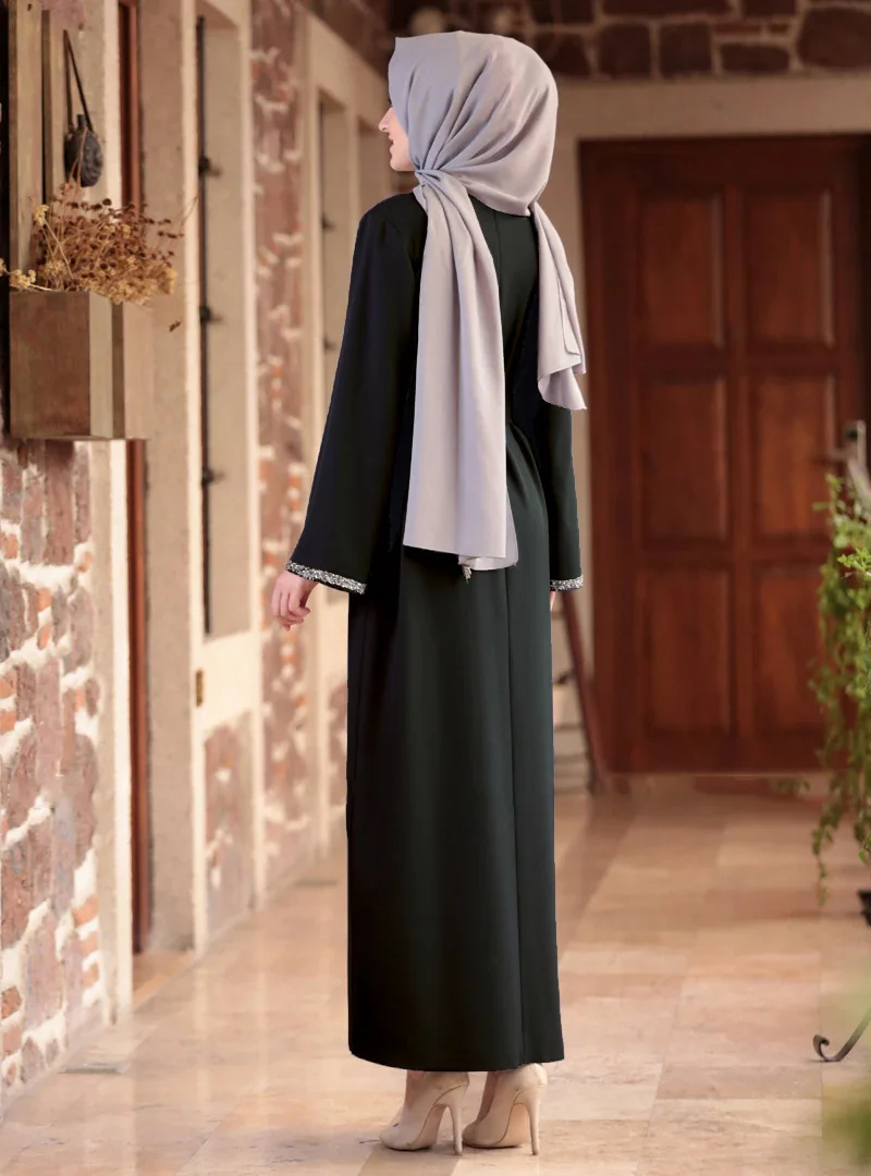 Muslim Fashion Muslim Middle East Fashion Abaya Long Muslim Dress Kaftan Robe Muslim Dress Women Evening Dresses Abaya Femme