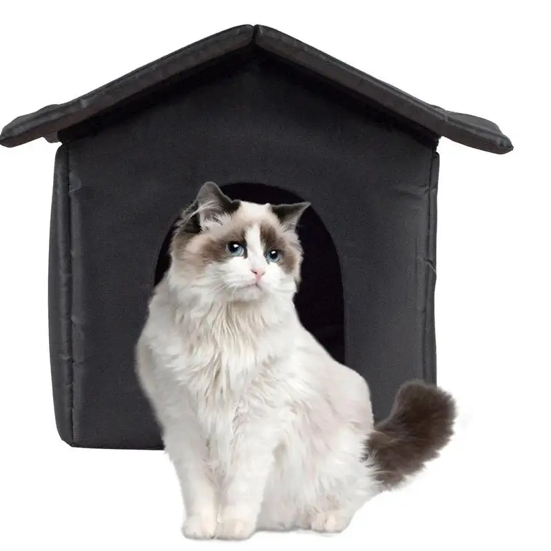 

Outdoor Pet House Dirt Resistant Oxford Cloth Waterproof Pet Shelter Warm Cat House Anti Slip Soft Pet Accessories For Cats Dogs