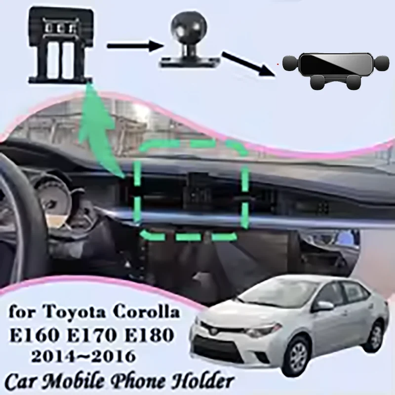 Автомобильное крепление для Toyota Corolla E160 E170 E180 2014 ~ 2016 держатель мобильного