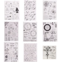 new flowers christmas plants clear stamps for diy scrapbooking card rubber stamp making album photo template crafts decoration