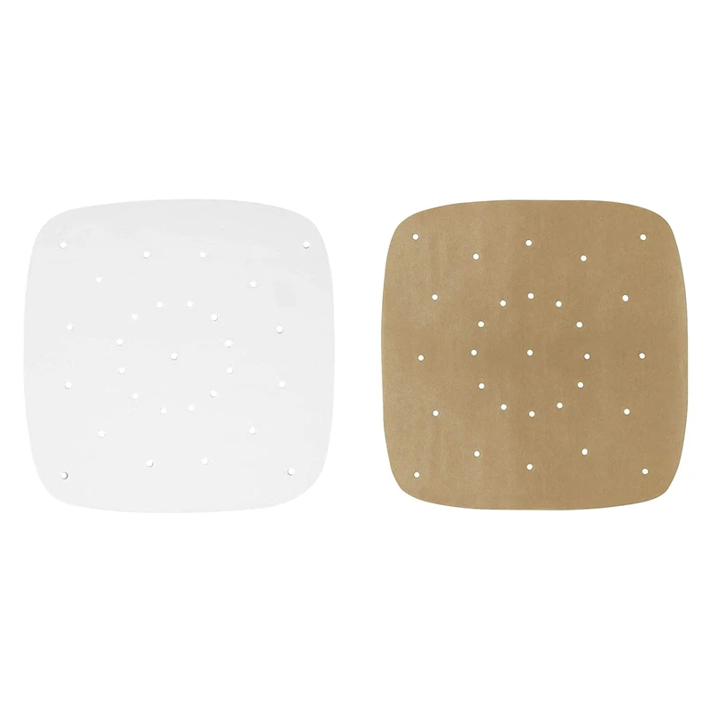 

200Pcs Square 9 Inch Perforated Baking Paper Parchment Liners For Baking, Air Fryer Basket, Cake Pan