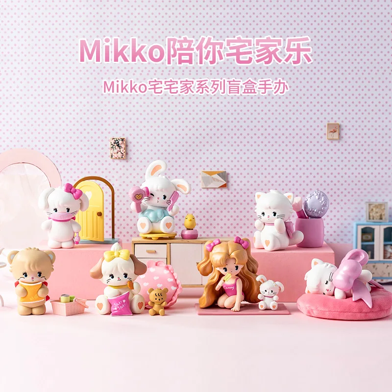 

Mikko Stay At Home Series Blind Box Kawaii Cartoon Anime Figures Collection Doll Creative Desktop Ornament Girls Birthday Gifts