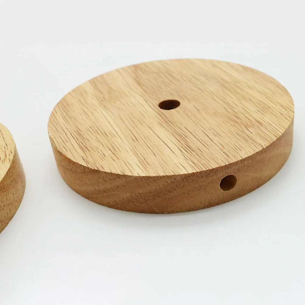 

Осветительная база из натурального дерева, 2 шт., настольная подставка в форме колокольчика, прикроватная деревянная настольная подставка