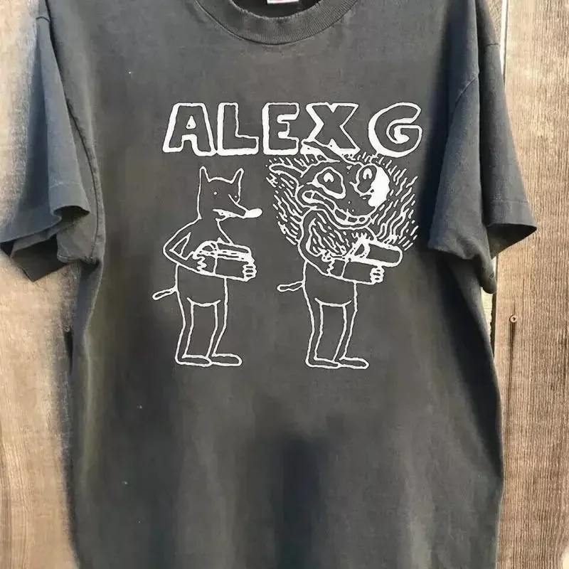 Фото Футболка Alex G Classic Style Charcoal T Shirt S 5XL, переиздание 90-х годов. №1