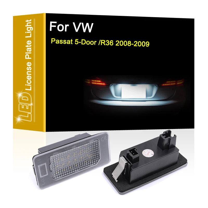 

12V LED Number Plate Lamp For VW Passat Hatchback 5-Door/R36 2008 2009 White License Plate Light Assembly