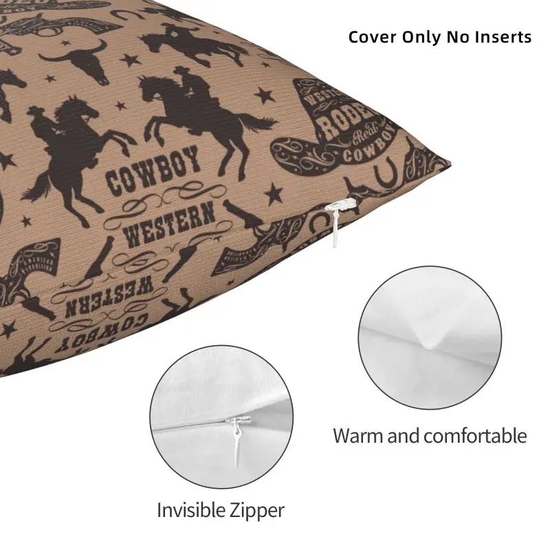 Роскошная наволочка для подушки в Западном ковбойском стиле 40*40 см Полиэстеровая