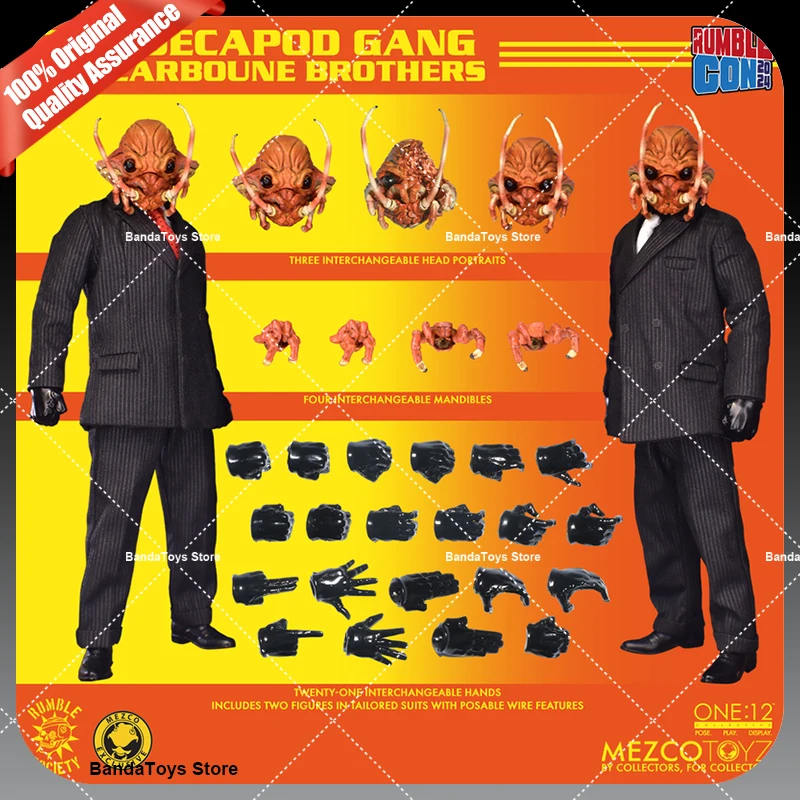 Оригинальный Mezco One:12 Collective The Decapod Gang Carboune Brothers NYCC в наличии коллекция аниме