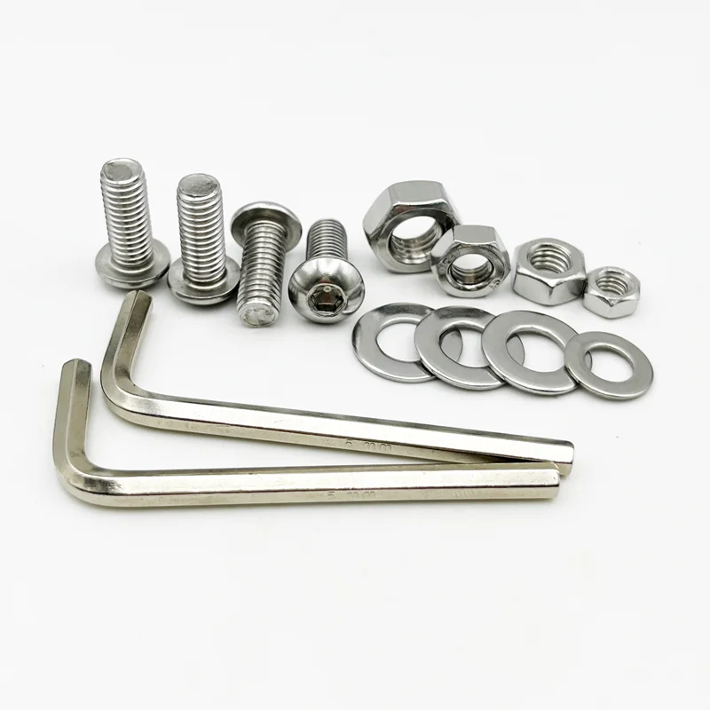 M2 M3 M4 M5 M6 Шестигранная розетка головка головного устройства и Набор Шайб 304