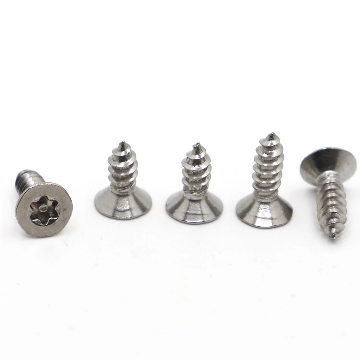 

10/20pcs Stainless Steel Six Lobe Torx Countersunk Flat Head with Pin Security Self-tapping Wood Screw M2.9 M3.5 M3.9 M4.2 M4.8