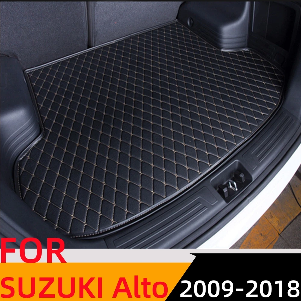 

Sinjayer Car AUTO Trunk Mat ALL Weather Tail Boot Luggage Pad Carpet Flat Side Cargo Liner Cover FIT For Suzuki Alto 2009-2018