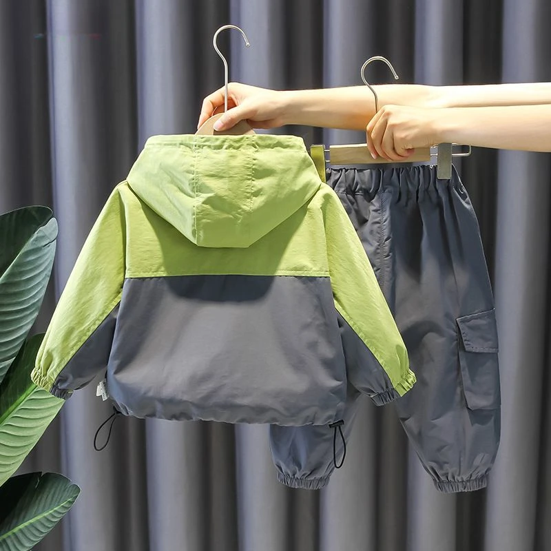 Ветрозащитные комплекты для мальчиков с длинным рукавом новинка красивый костюм