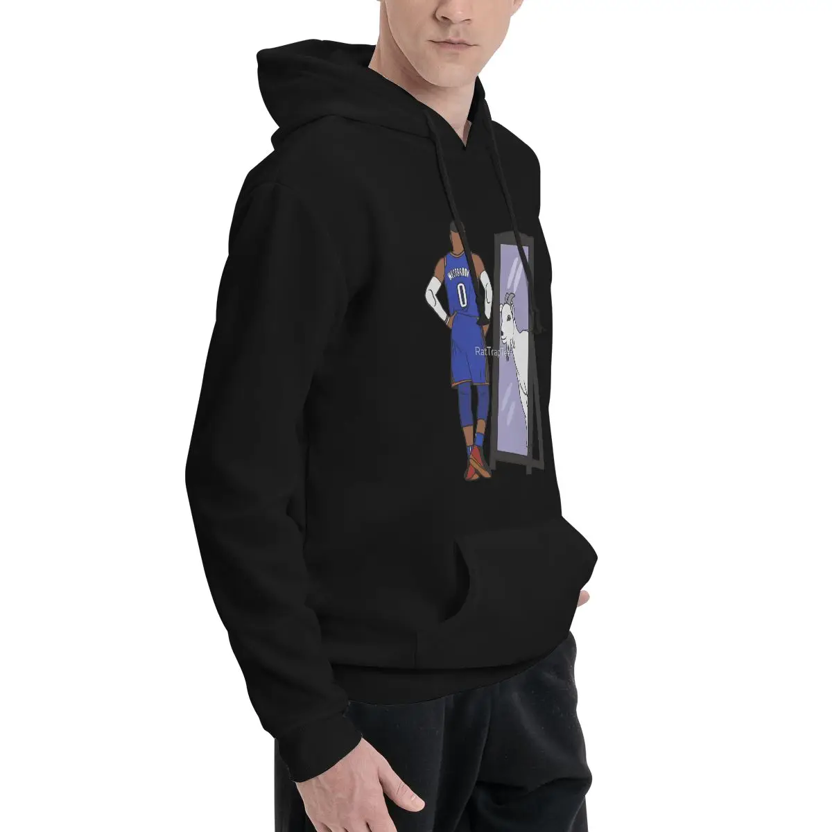 Рассел Уэстбрук Зеркало GOAT (Оклахома-Сити) Толстовки с капюшоном в стиле аниме