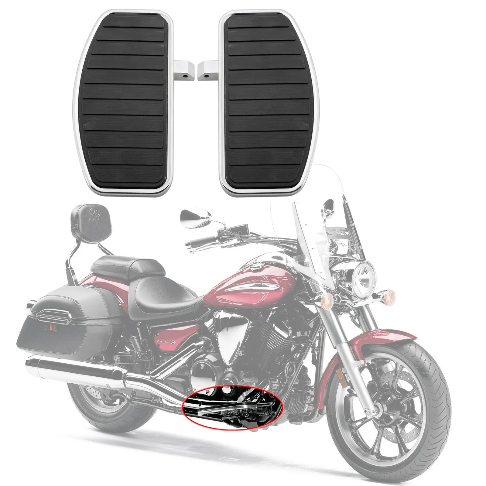 

Передняя или задняя Напольная доска для Honda VTX 1800 1300 Suzuki VL800 VL400