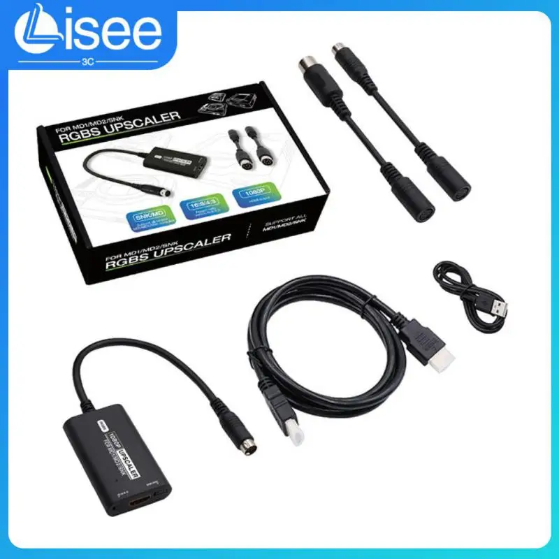 

Plug And Play HDMI-compatible Converter Adapter Multi-function Accessories Rgbs Frequency Riser 1080p Hd Video Converter