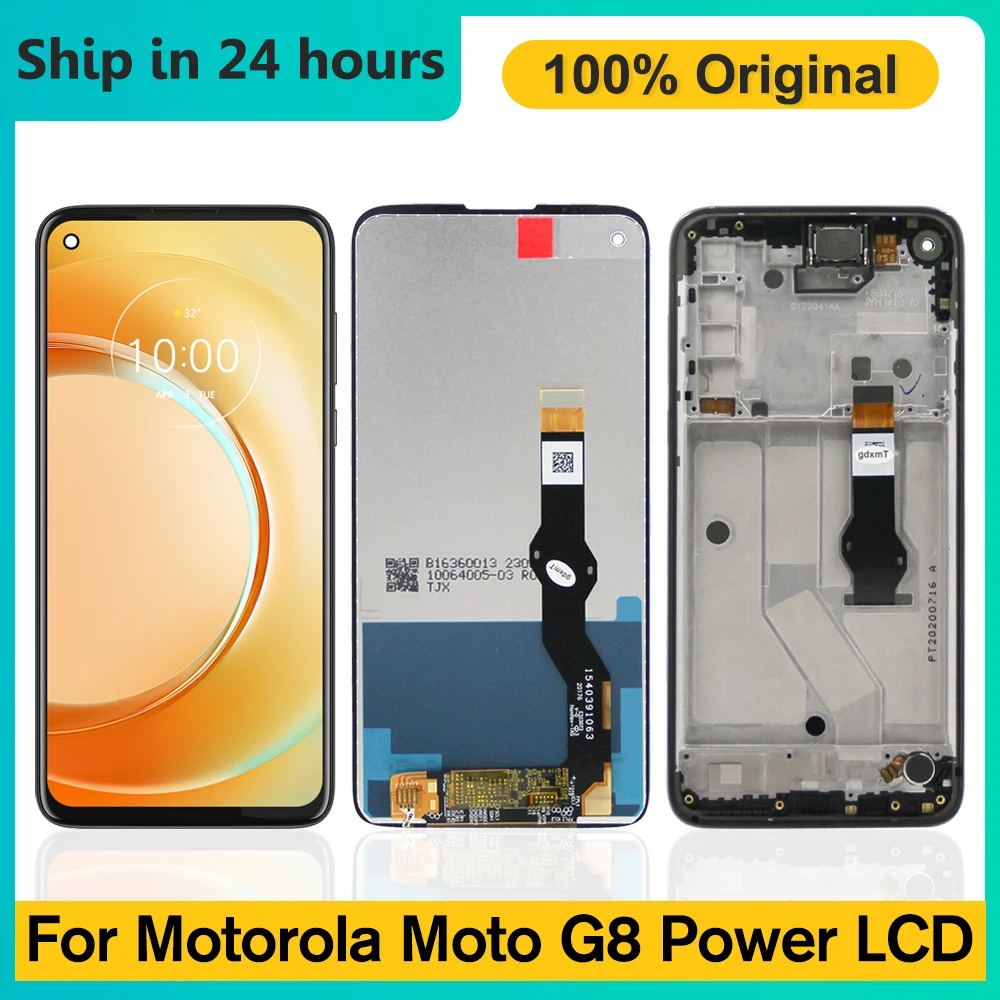 Оригинальный ЖК-дисплей 6,4 дюйма для Motorola Moto G8 Power, сенсорный дигитайзер в сборе для G8 Power XT2041-1, детали для замены экрана