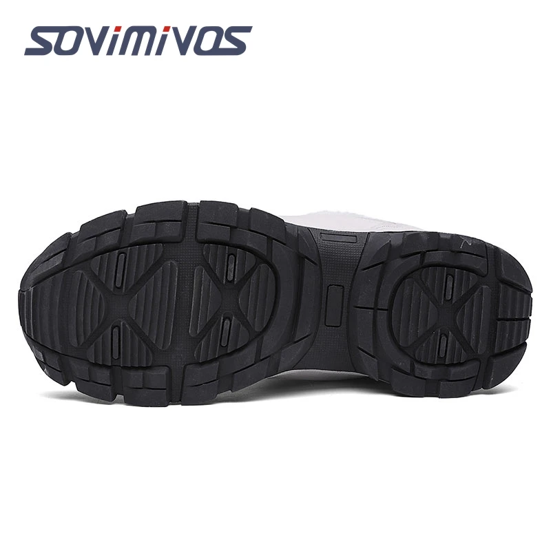 Women Boots Waterproof Winter Shoes Men Snow Boots Platform Keep Warm Ankle Winter Boots with Thick Fur Heels Botas Mujer 2022