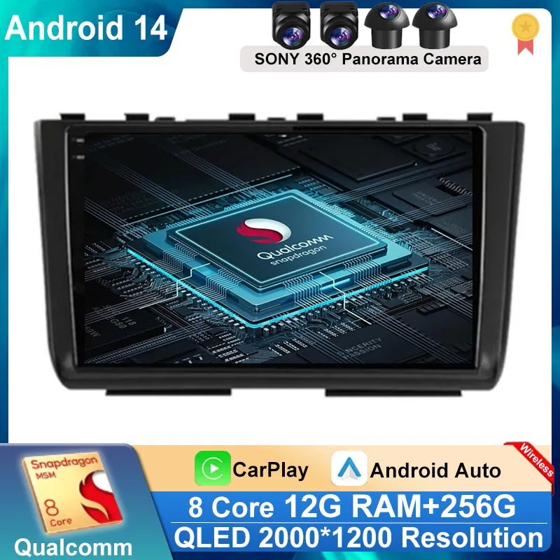 Автомобильное радио для Hyundai CRETA IX25 2020-2021 Android 14 стерео головное устройство