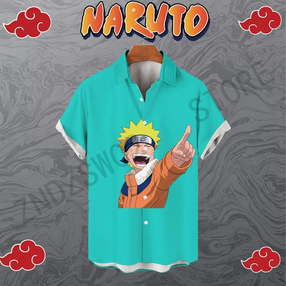 

Men's Shirts Prom Clothes High Quality Social Shirt Fashion 2022 Parent-child Wear Beach Oversized 5XL Naruto Kids Blouses
