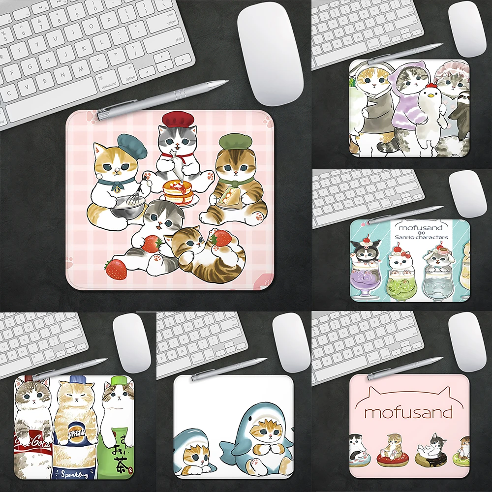 Милый игровой коврик для мыши M-Mofusands Cat XS маленький ПК геймера украшение рабочего