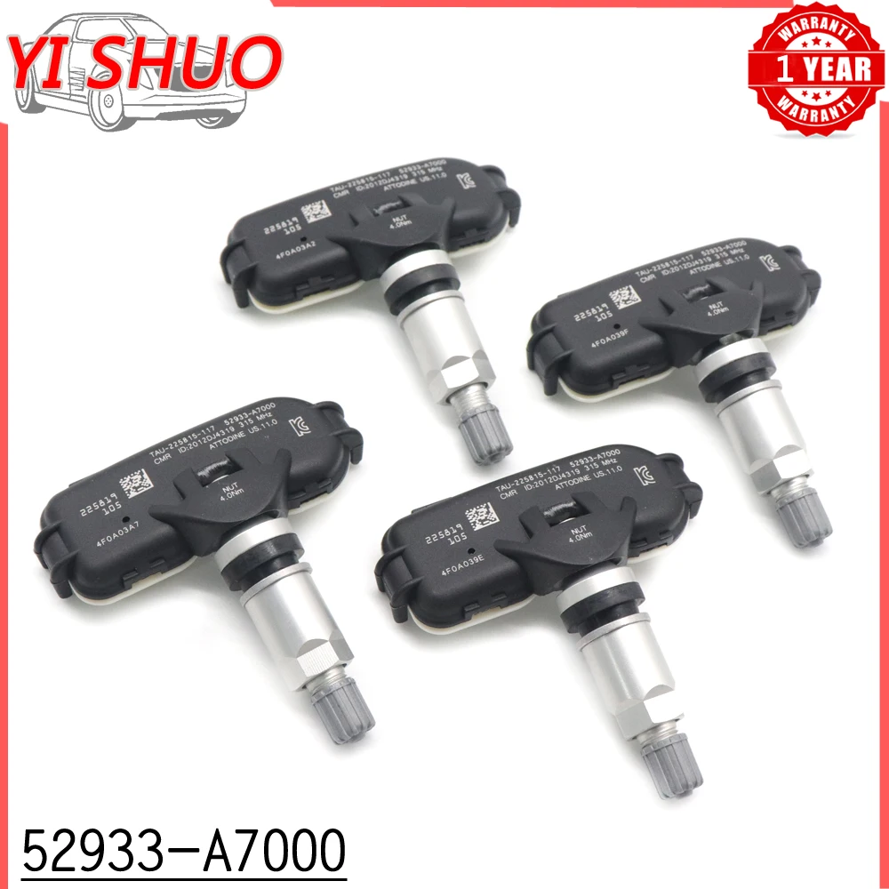 

Система контроля давления в шинах 52933-A7000 TPMS для Hyundai Elantra Coupe для Kia Forte Koup Forte5 315 МГц 52933A7000