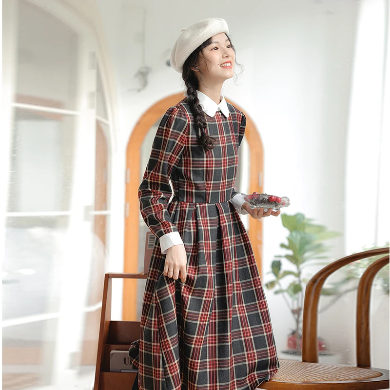 Осенне-зимнее платье для маленьких людей женское новое легкое роскошное