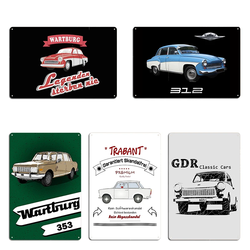 Классический металлический знак Wartburg Legends Never Die