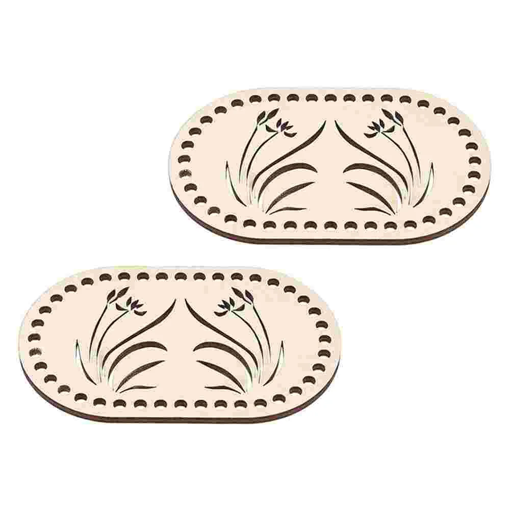 

2pcs Grass Pattern DIY Bottoms Crochet Knitting DIY Bases
