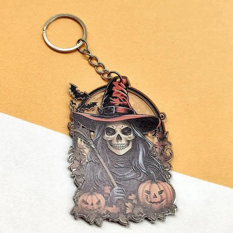 Акриловая подвеска в виде тыквы Призрачного 2D черепа