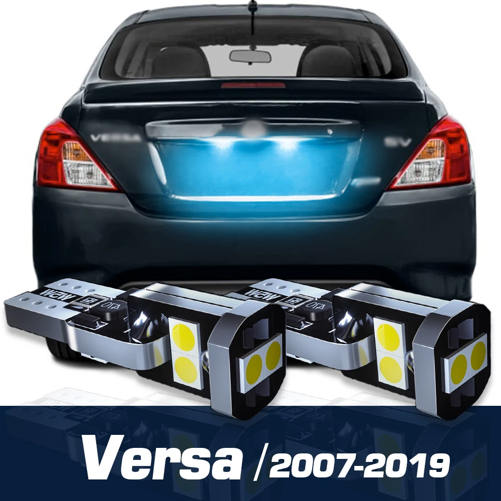 

2pcs LED License Plate Light Canbus Accessories For Nissan Versa 2007 2008 2009 2011 2012 2013 2014 2015 2016 2017 2018 2019