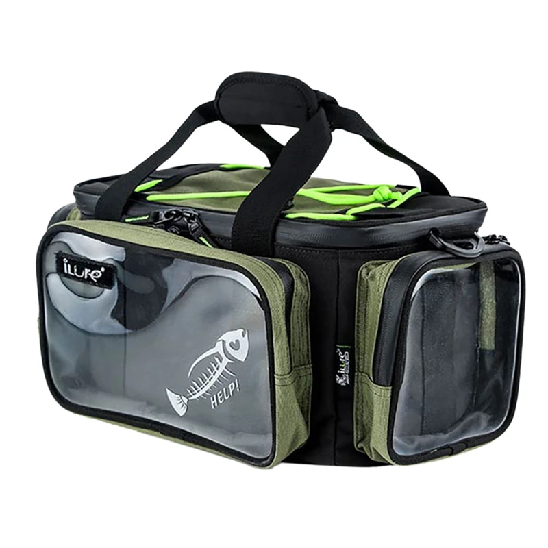

ILURE Capacity Boat Fishing Bag Multifunctional Fishing Outdoor Lure Bag Waist Bag Fishing Tool Fishing Gear Bag