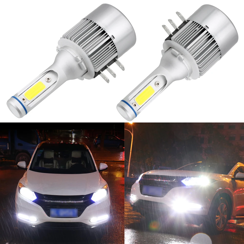 

1Pair Car Headlight COB Auto Bulbs Led Lamp for BENZ Audi BMW VW H15 18W 2000LM Accessories