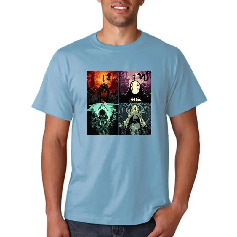 

Spirited Away Face Man Scary Womens T-Shirt Hip Hop Style T Shirts 2022 Summer Cool T Shirt Fashion Loose Base Tees For Women