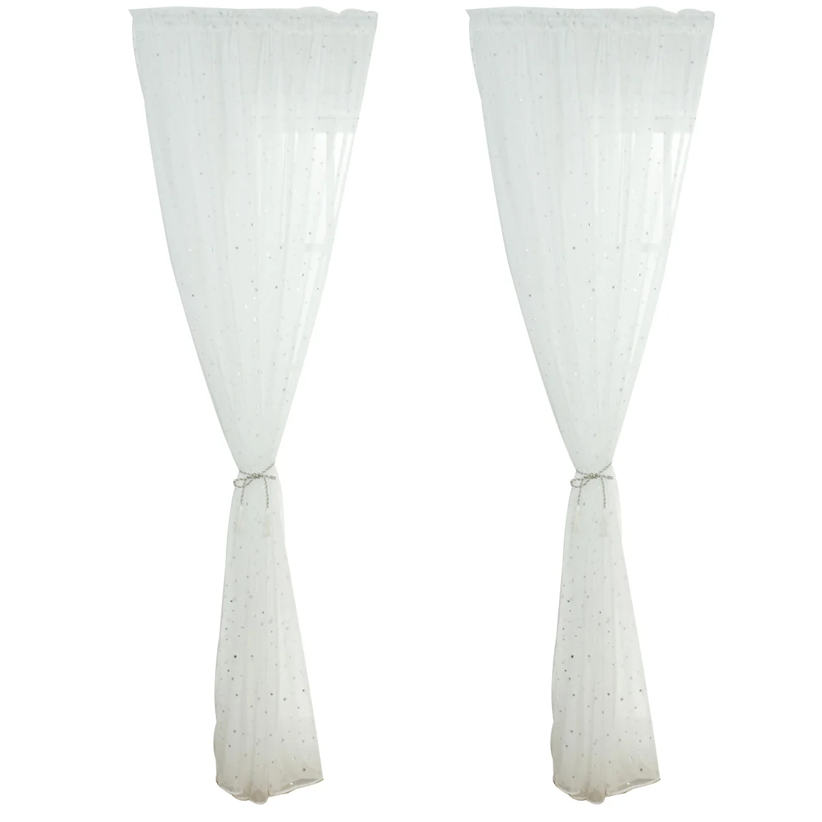 

Curtains Window Sheer Voile Curtain Roomdrapesinches Screen Star Living Tulle Bedroom Balcony 106 79Girls Screening Net Blackout
