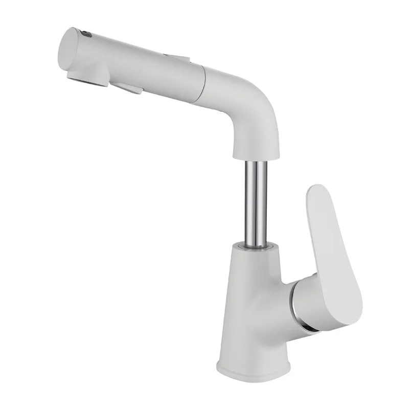 

High end Modern Single Hole Deck Mounted pull out cabinet faucet sink faucet Kitchen Faucet