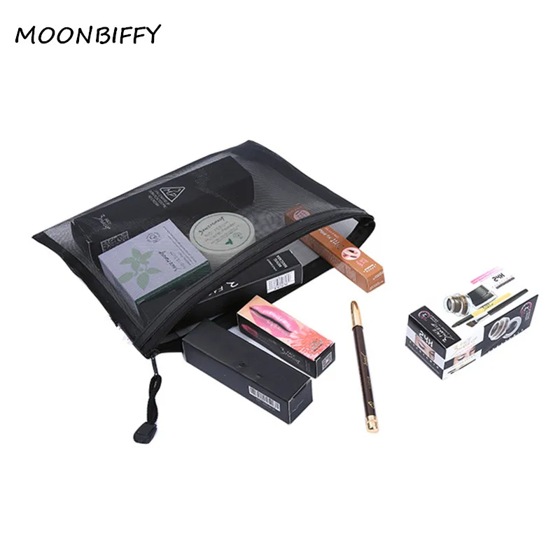 

Casual Travel Cosmetic Bag Women Zipper Make Up Transparent Makeup Case Organizer Storage Pouch Toiletry Beauty Wash Kit Bags
