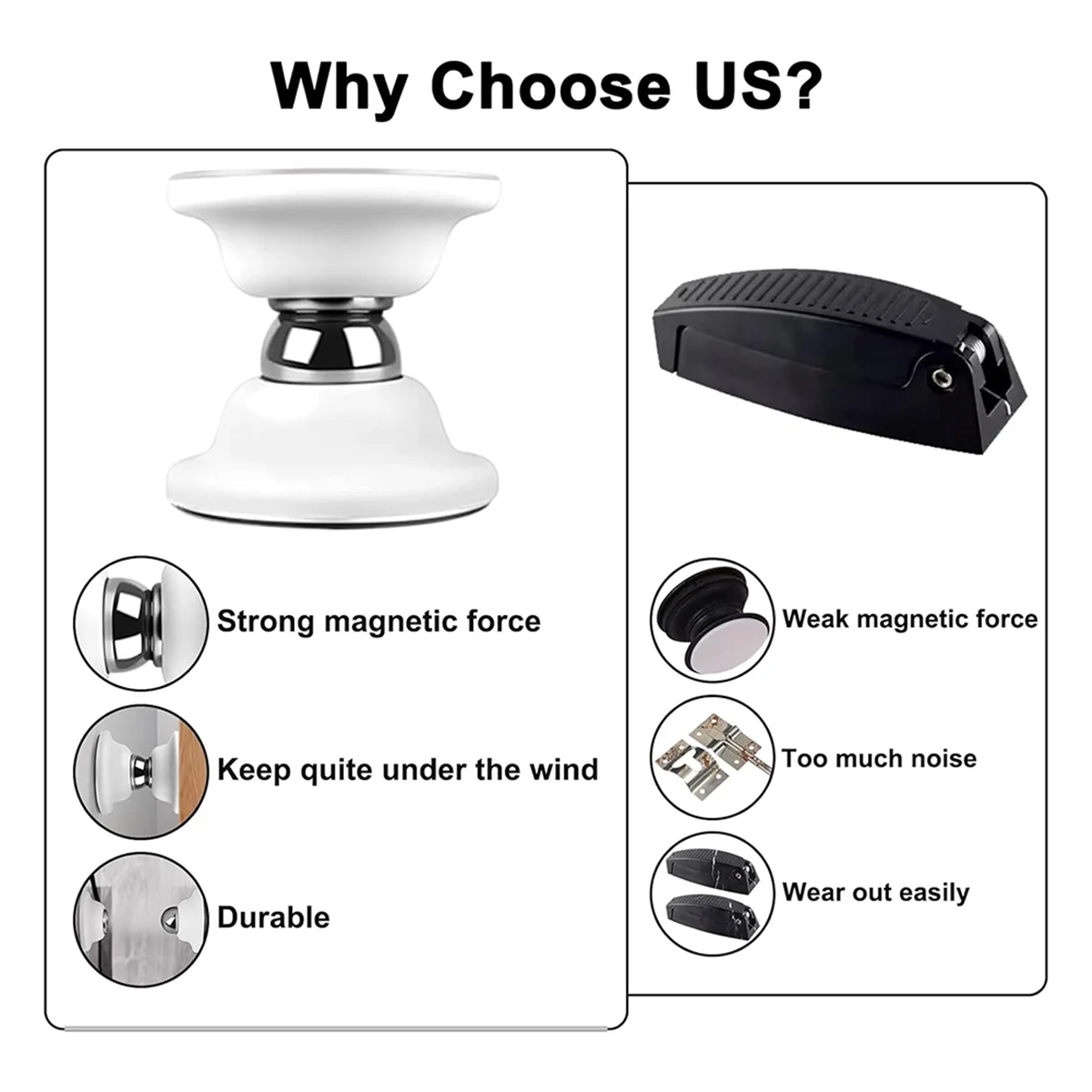 Держатель для двери RV 2 упаковки магнитный багажный дверной захват трейлера