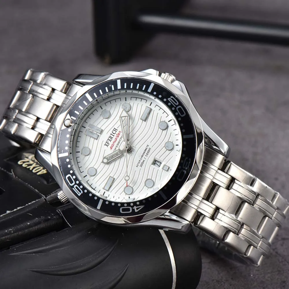 

Classic 41mm Original Brand Watches For Mens Business Top Automatic Date Watch Full Stainless Steel Sports Quartz AAA Clocks