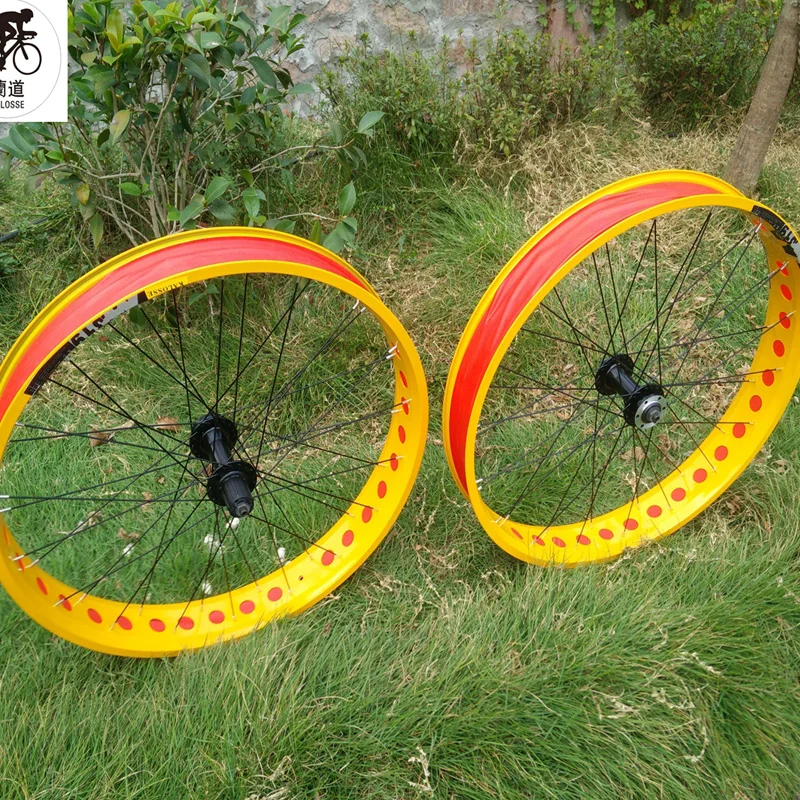 Велосипедные колеса Kalosse-Fat колесо для пляжного велосипеда 2 подшипника 26X4 0