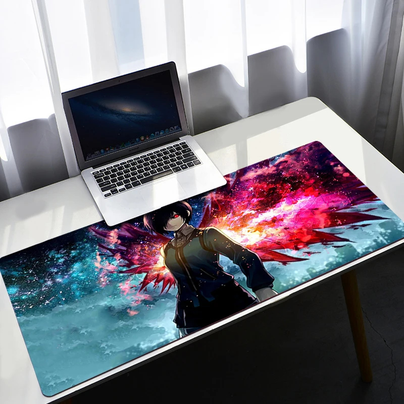 

Pc Custom Mouse Pad Tokyo Ghoul Gaming Laptops Desk Mat Gamer Keyboard Computer Table Office Accessories Mousepad Cabinet