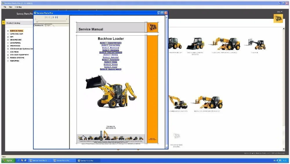 JCB Service Parts Pro 2.00+ По руководство по обслуживанию 2017+keygen