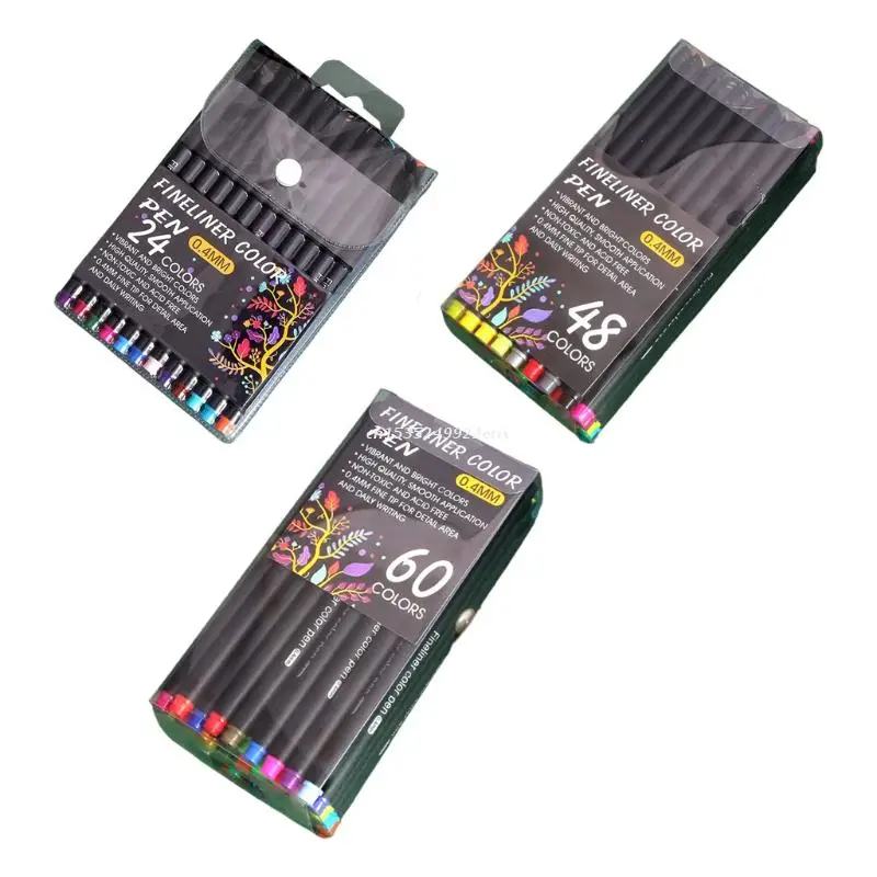 

Multicolor Hook Line Pens Set Watercolor Painting Pens Creative Stationery Student Gift School Office Art Craft Dropship