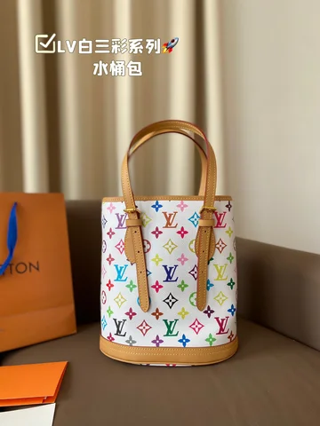 Новый пункт сумка-ведро в стиле Louis Vuitton модный Натуральная кожа Женские сумки Наплечные сумки большая емкость Размер: 23*14см