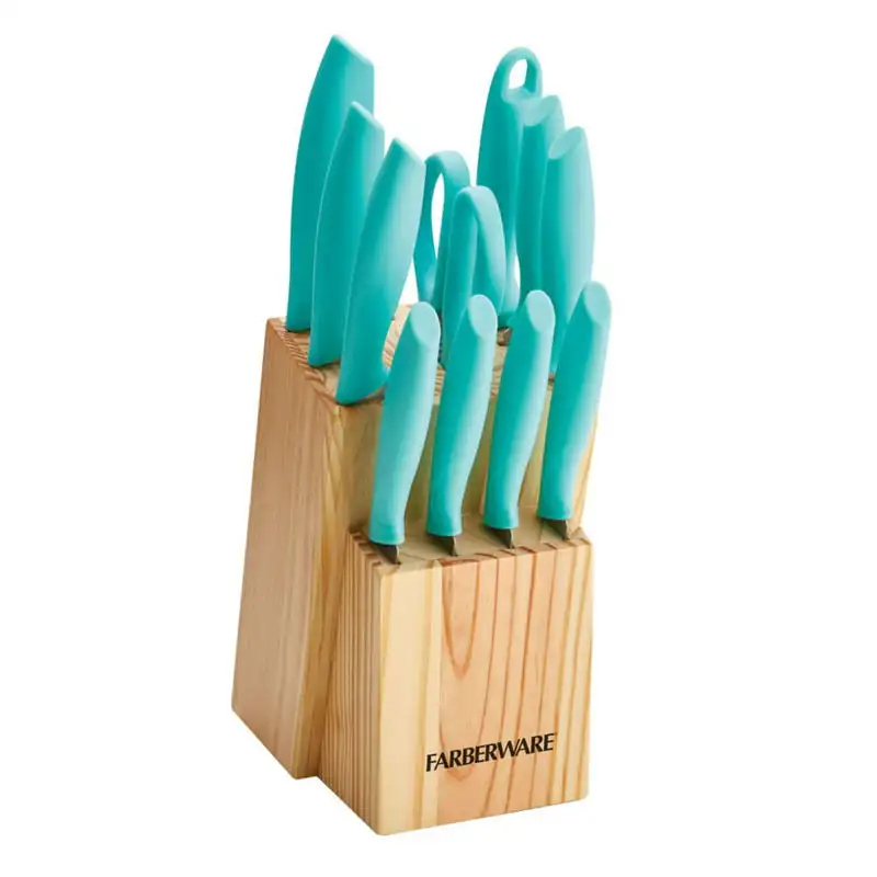 

Couper Cutlery Block Set, Aqua Color