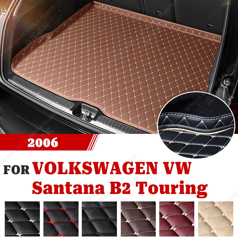 Car Trunk Mat For VOLKSWAGEN VW Santana B2 Touring 2006 Custom Car Accessories Auto Interior Decoration