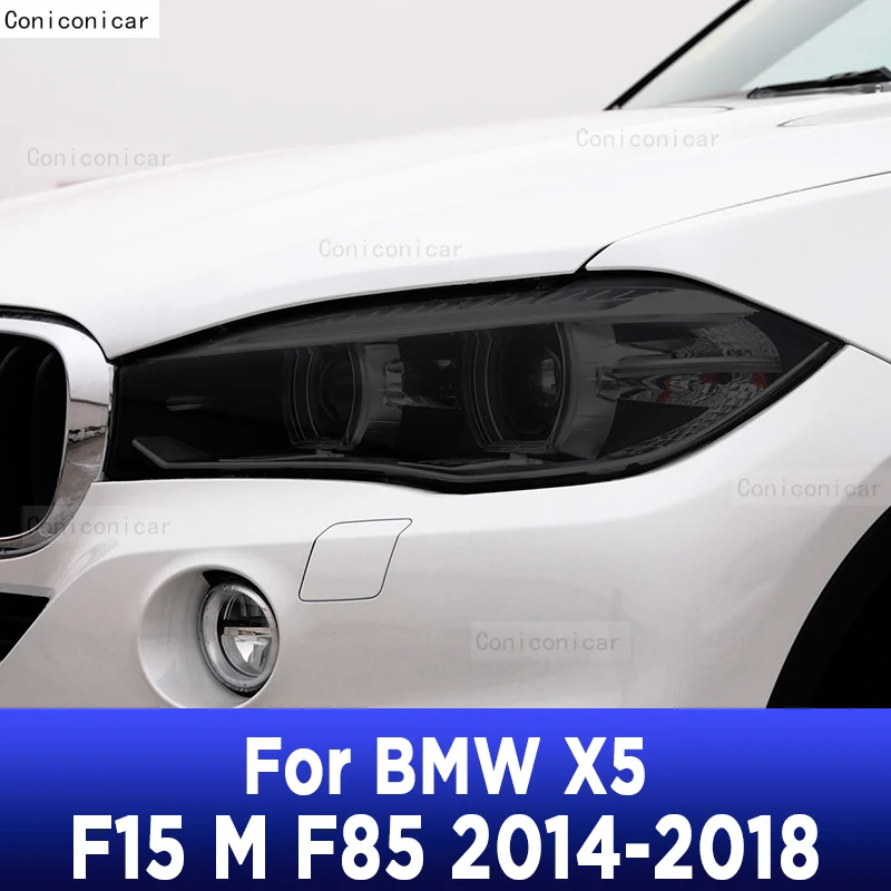 

2 шт., автомобильные наклейки для передних фар BMW X5 F15 M F85 2014-2018