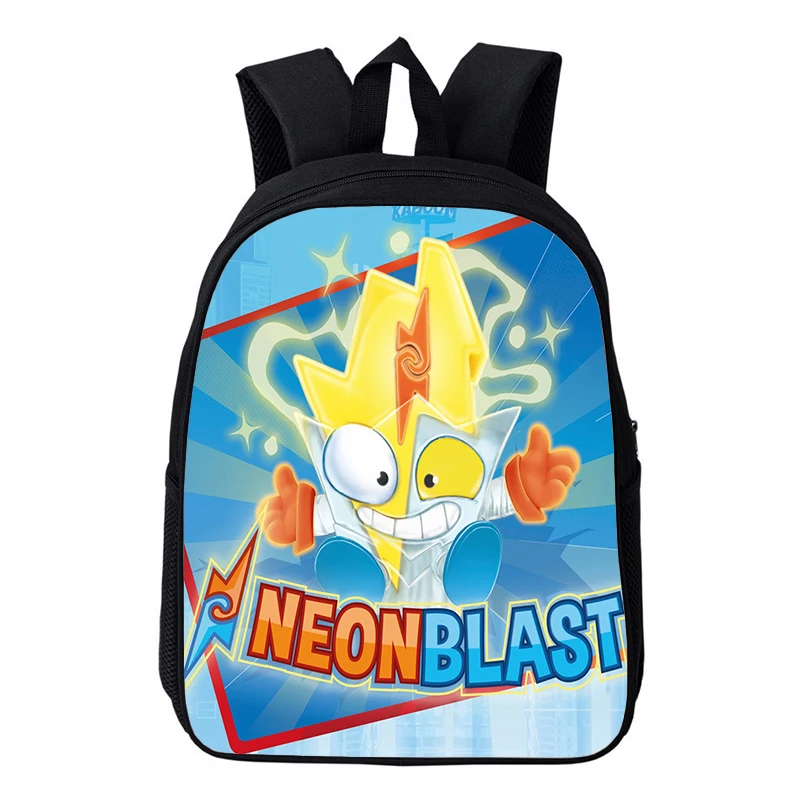 Children Superzings Kazoom Kids Backpack Kindergarten Bagpacks SuperThings 8 NeonBlast School Bag Mochila Boys Girls Game Bags