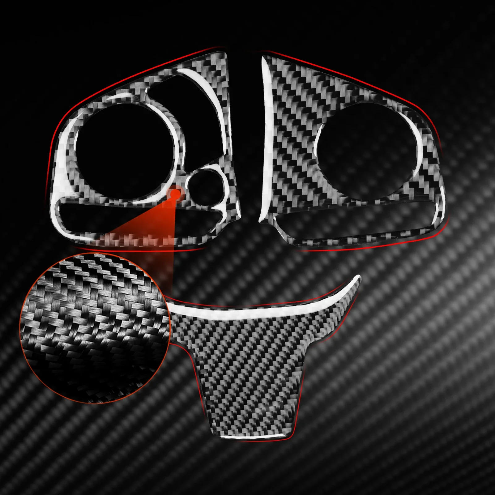 Для Honda CR-V CRV 2017 2018 2019 2020 2021 кнопка водителя колеса из углеродного волокна