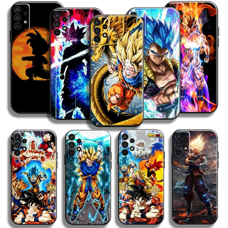 

Anime Dragon Ball Phone Case For Samsung Galaxy A11 A12 A21 A21S A22 A30 A31 A32 A50 A51 A52 A70 A71 A72 5G Liquid Silicon